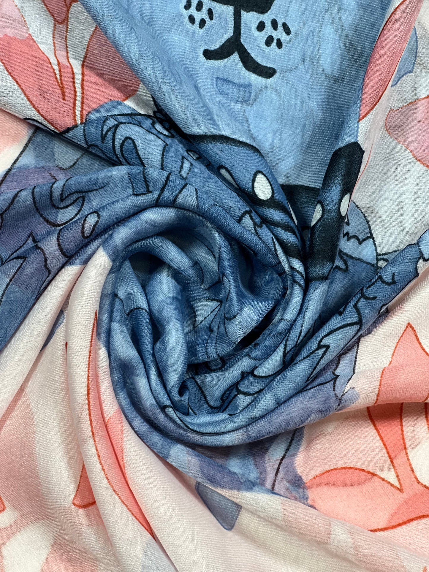 Printed Viscose Scarf For Women