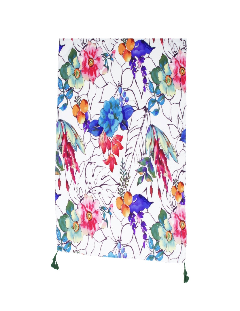 Printed Viscose Scarf For Women -MULTI