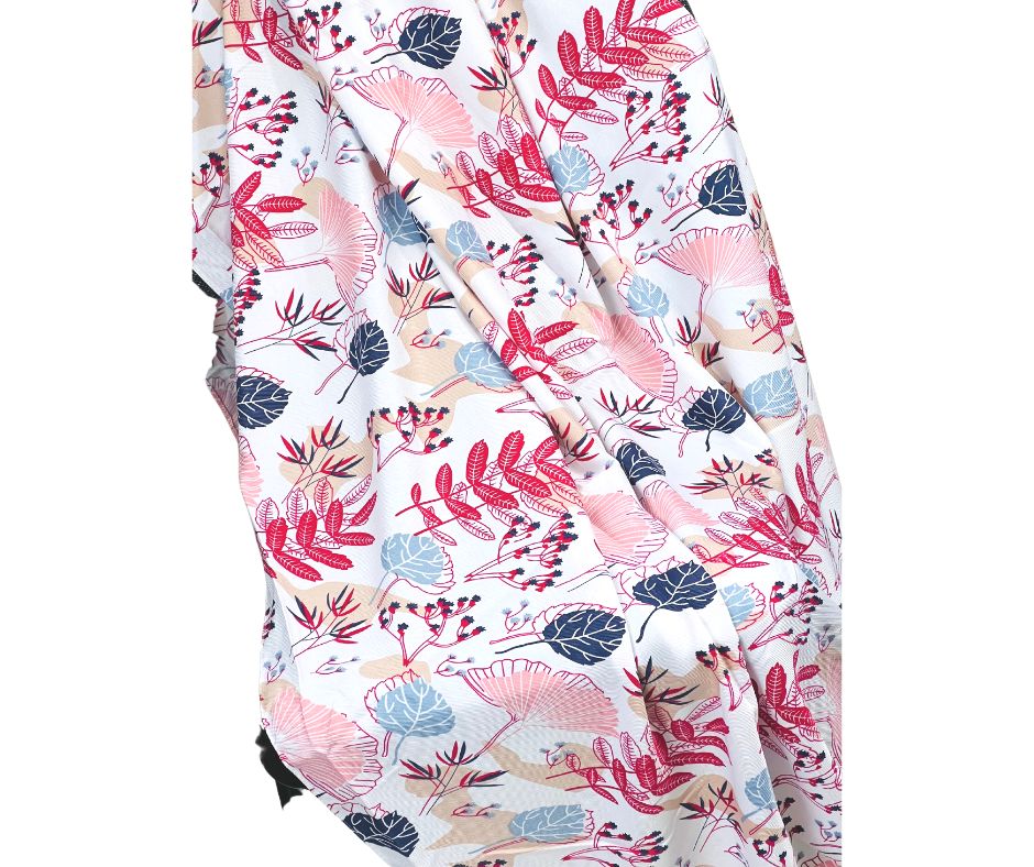 Printed Cotton / Polyester Scarf For Women