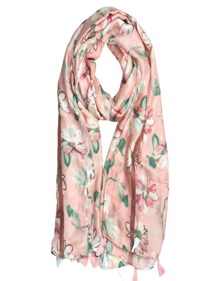 Printed Cotton / Polyester Scarf For Women