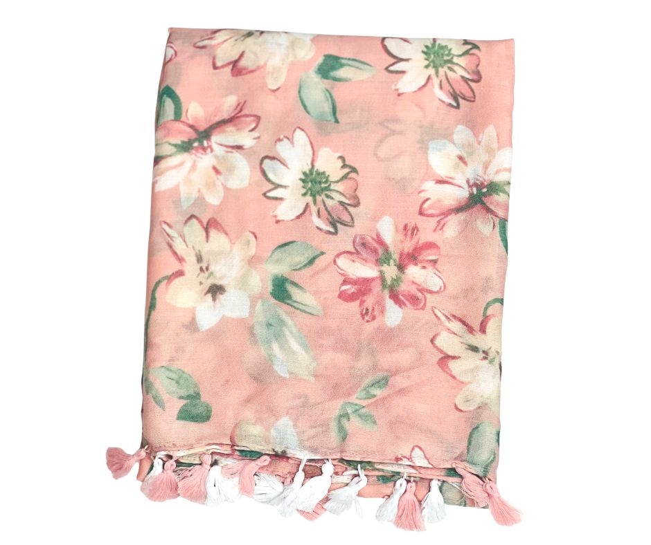 Printed Cotton / Polyester Scarf For Women