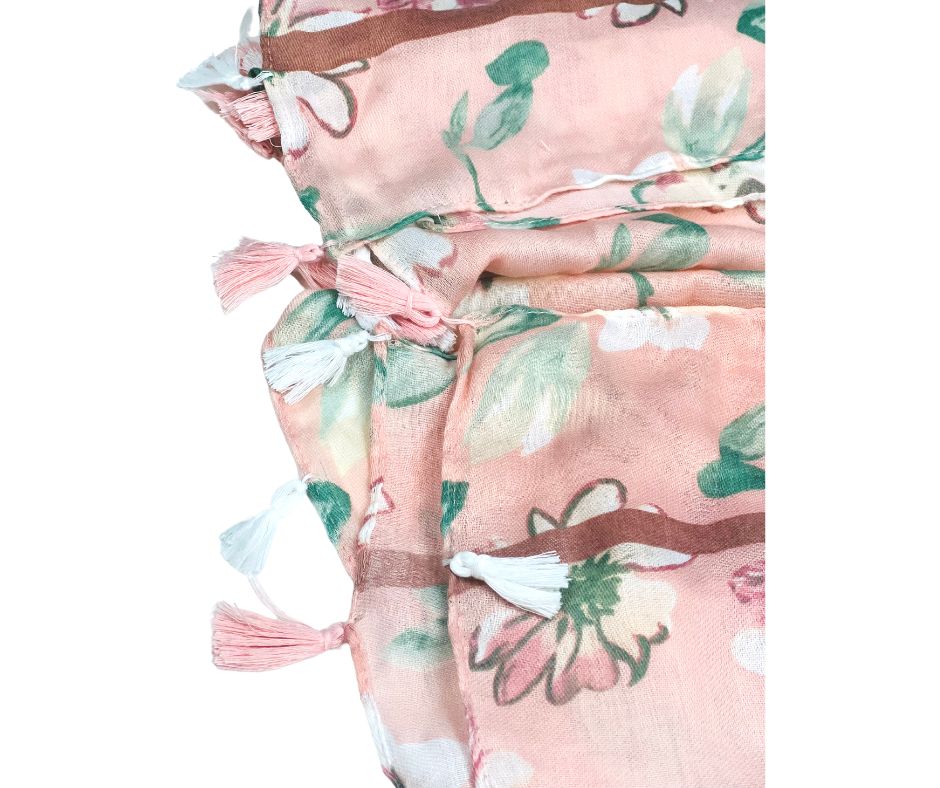 Printed Cotton / Polyester Scarf For Women