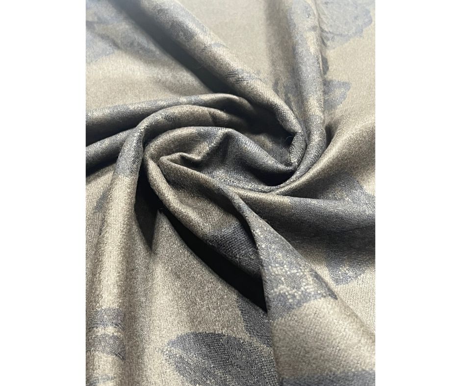 Pashmina Scarf With Tassel - BROWN