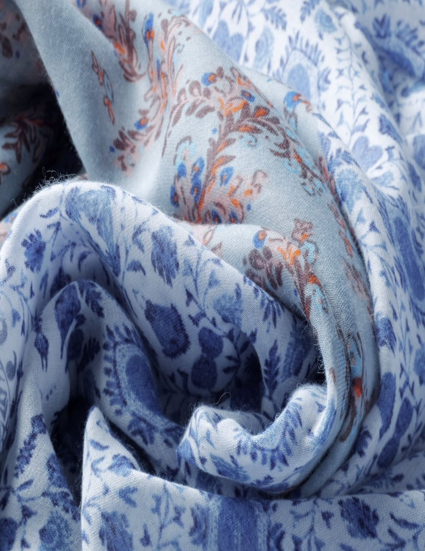 Printed Cotton / Polyester Scarf For Women