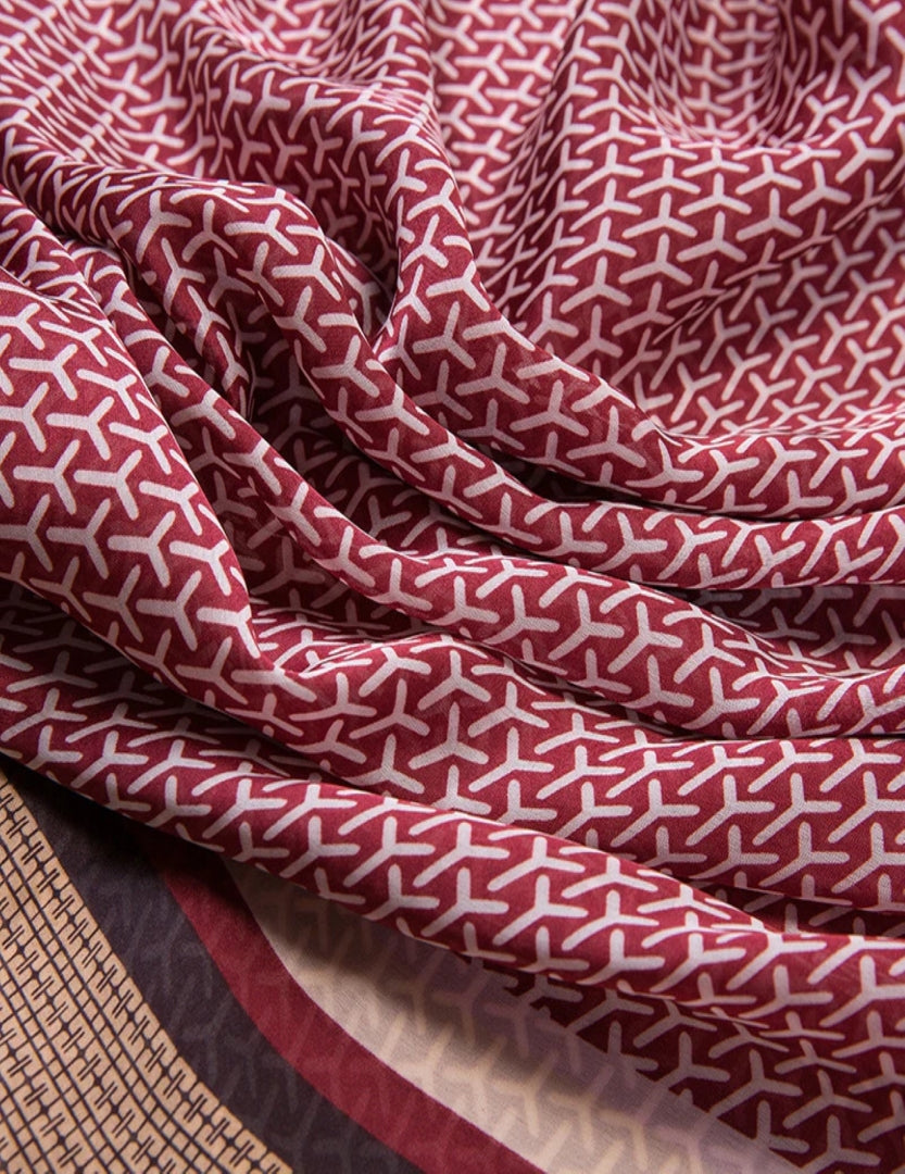 Elegant Silk Feel Scarf / Hijab