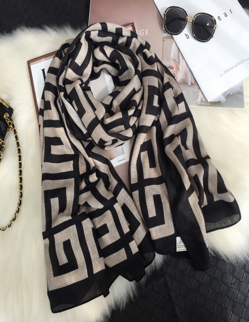 Cotton/ Viscose Scarf For Women