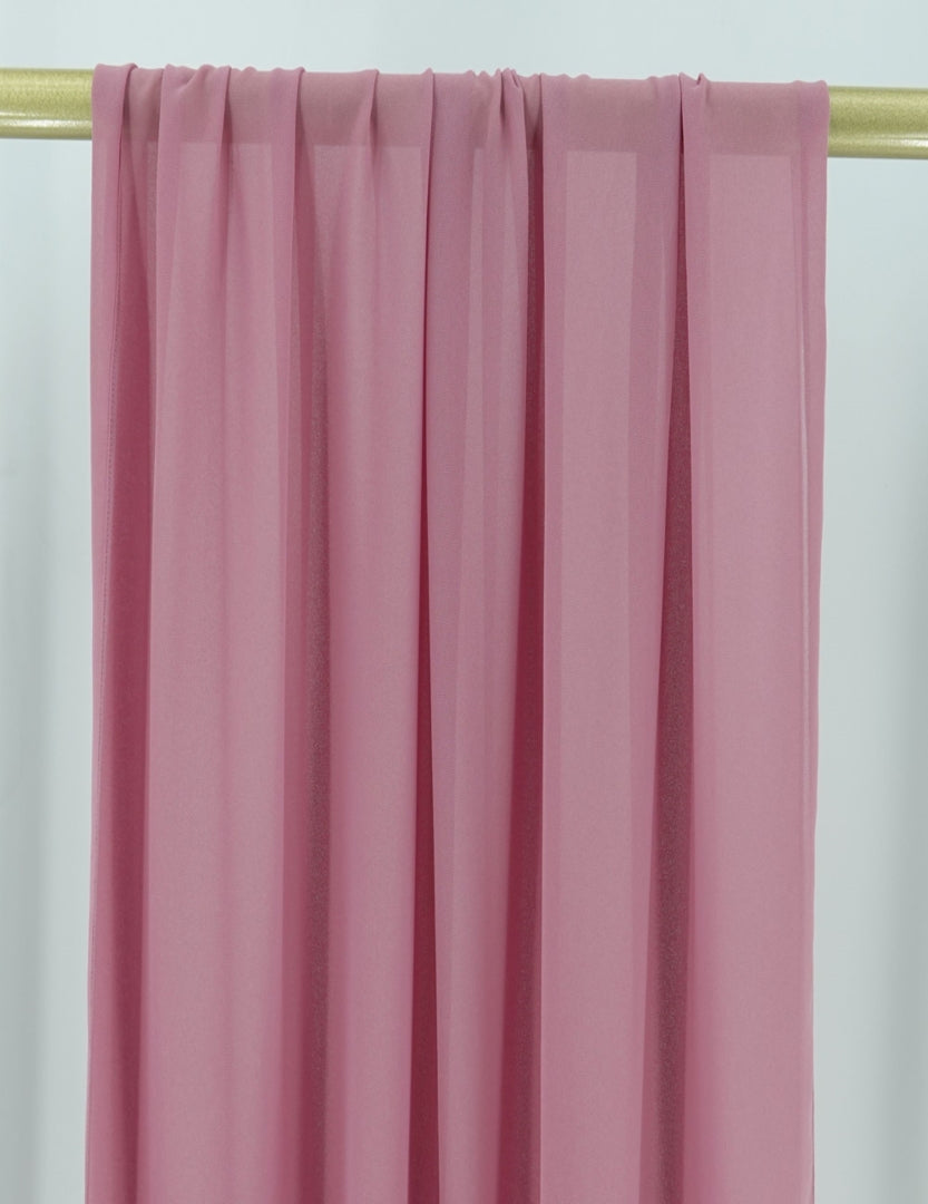 Chiffon Plain Scarf/Hijab - DARK PINK