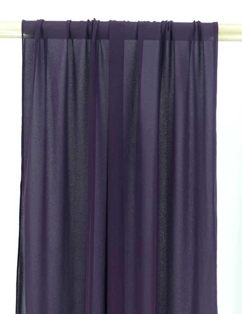 Chiffon Plain Scarf/Hijab - PURPLISH