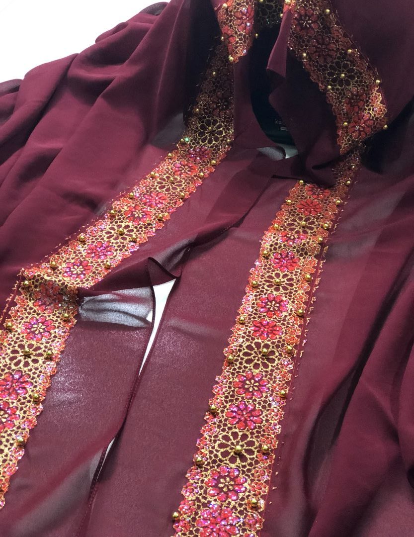 Elegant Fancy Chiffon - Red