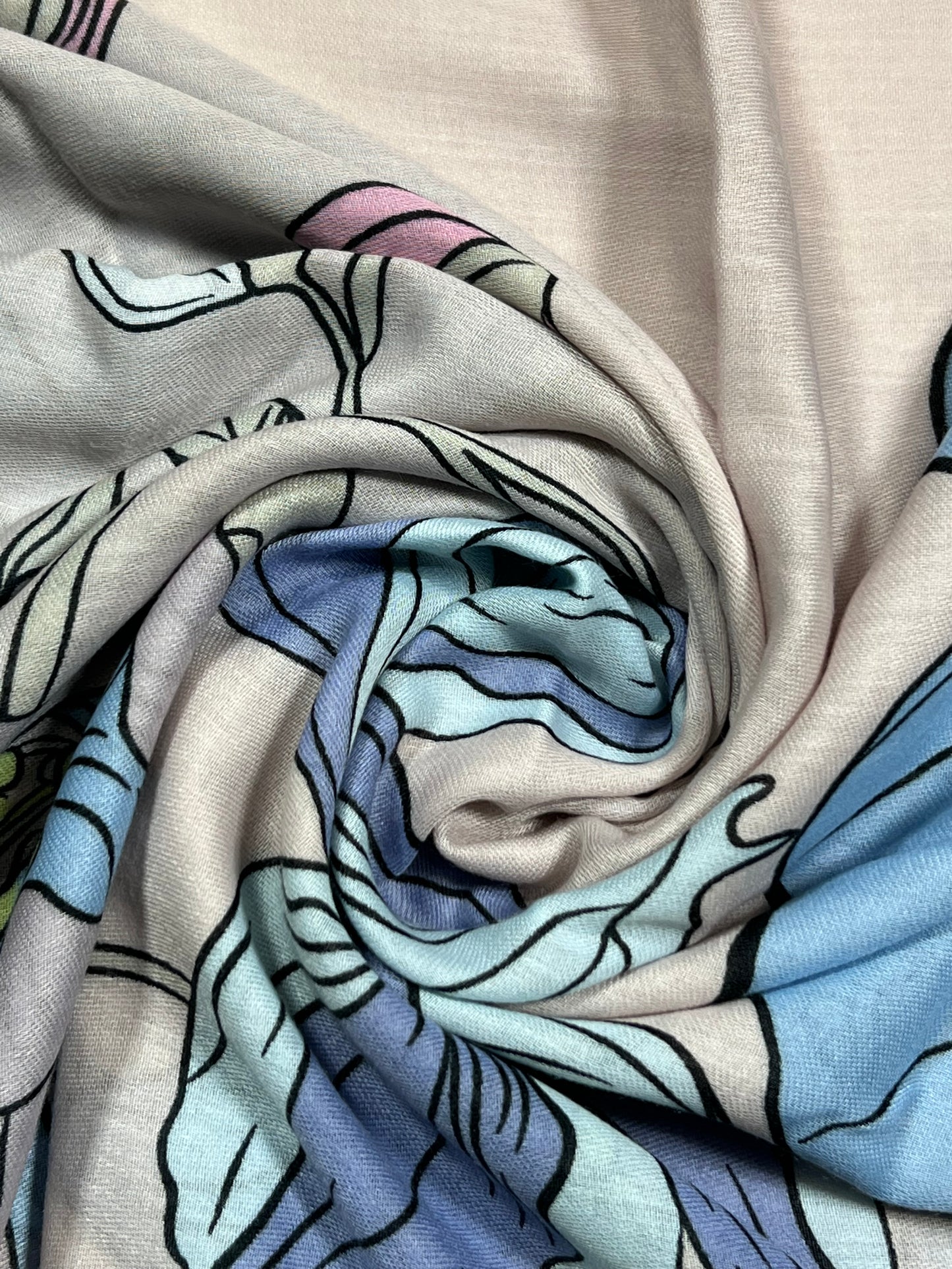 Printed Viscose Scarf For Women