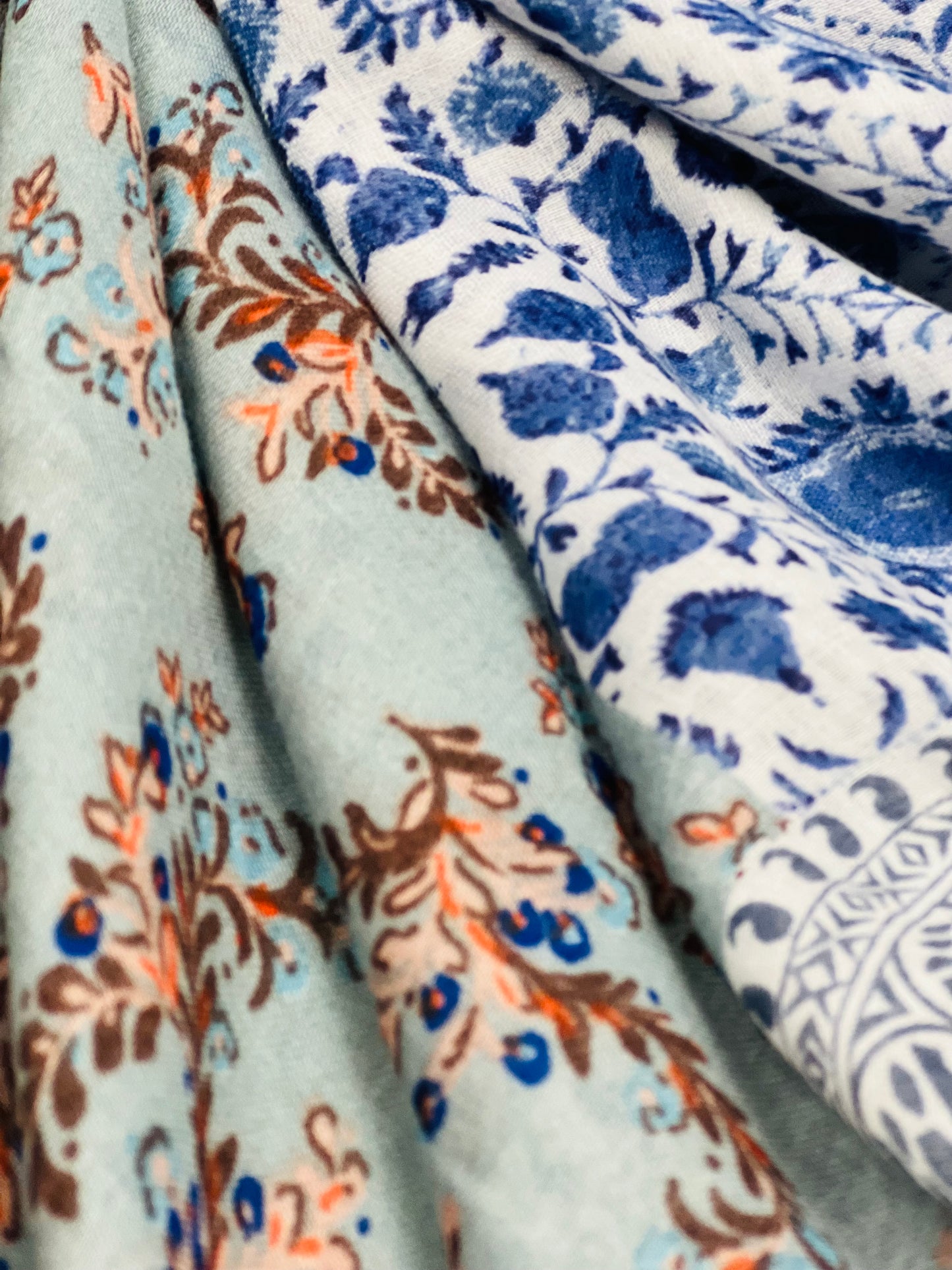 Printed Cotton / Polyester Scarf For Women