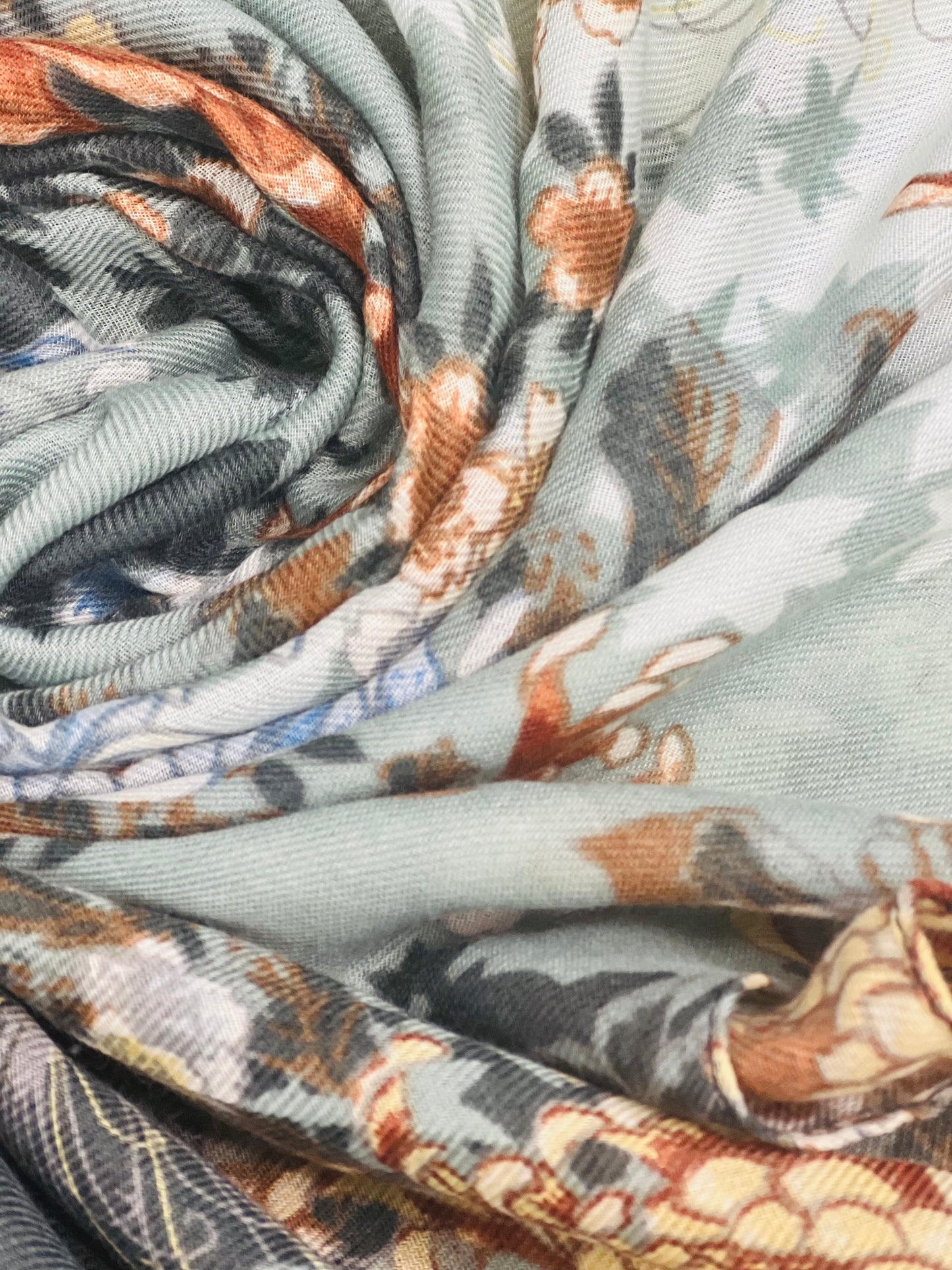 Printed Cotton / Polyester Scarf For Women