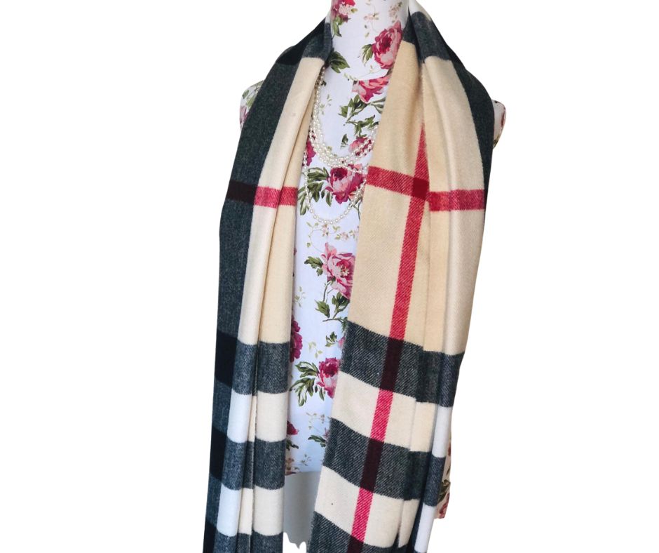 CASHMERE BLEND SCARF/SHAWL