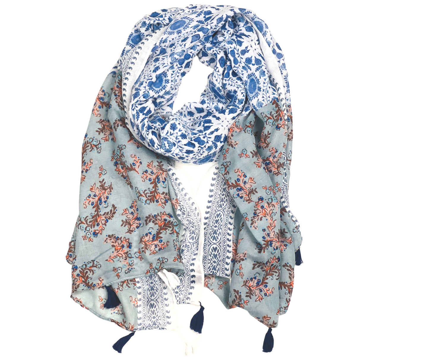Printed Cotton / Polyester Scarf For Women