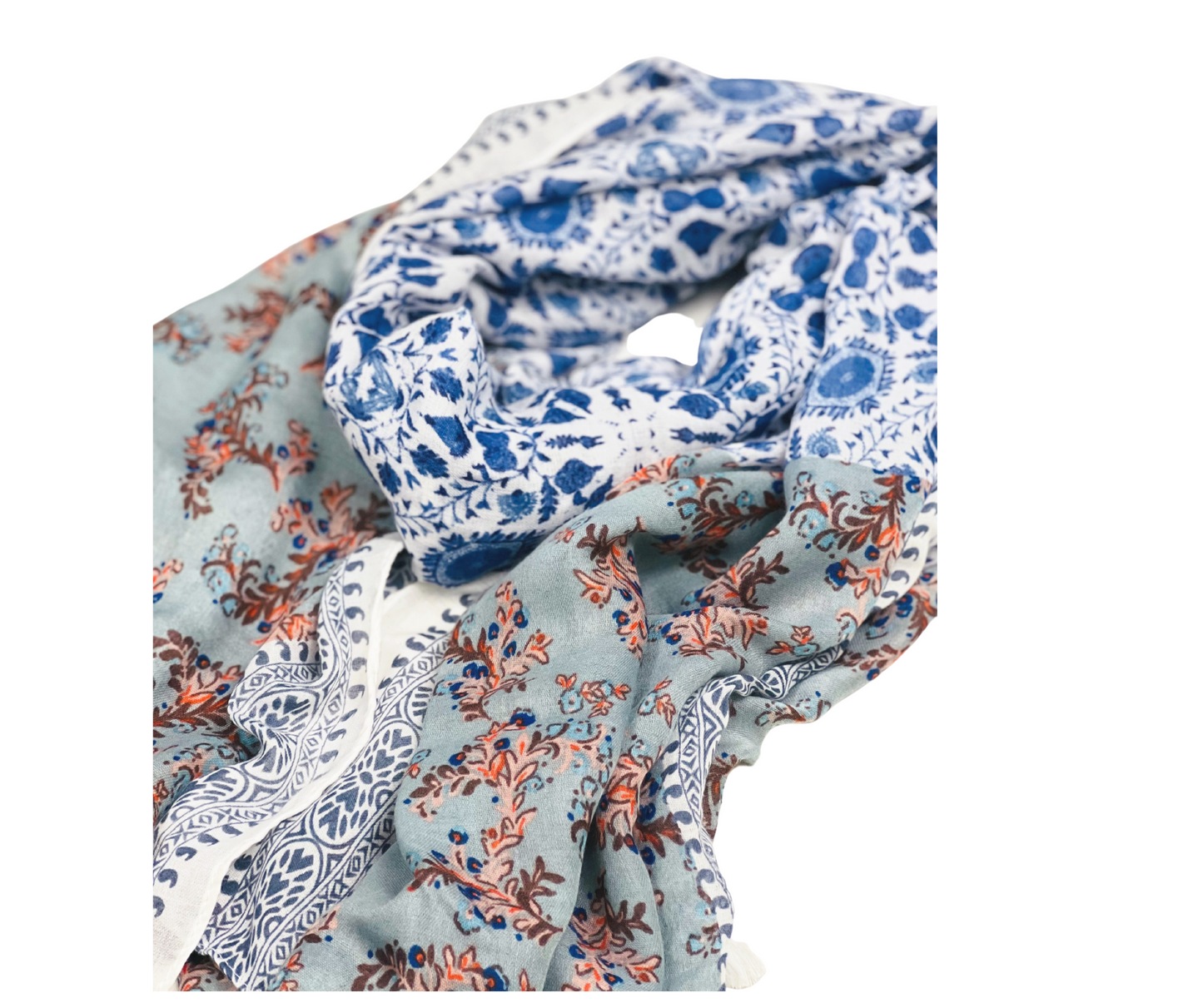Printed Cotton / Polyester Scarf For Women