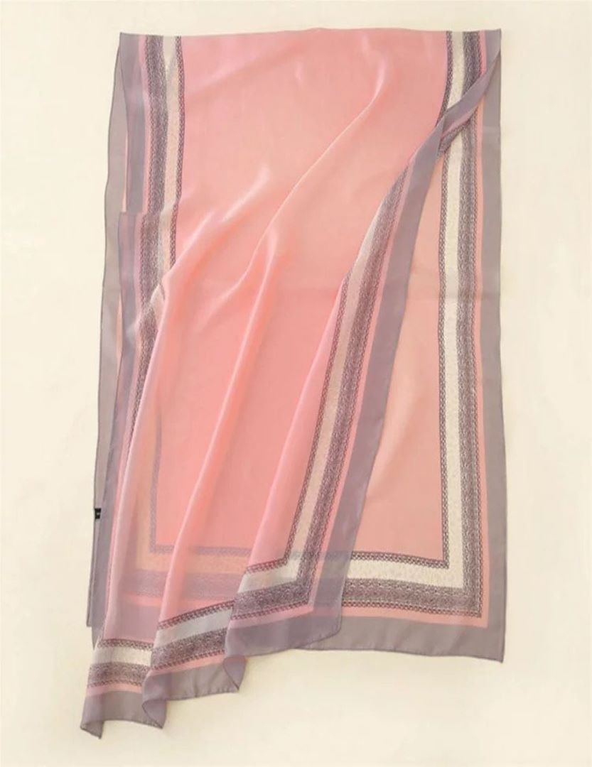 Elegant Silk Feel Scarf/Hijab - PINK
