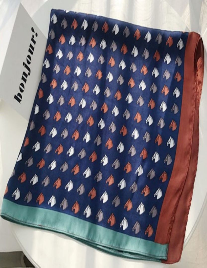 Silk Feel Square Scarf