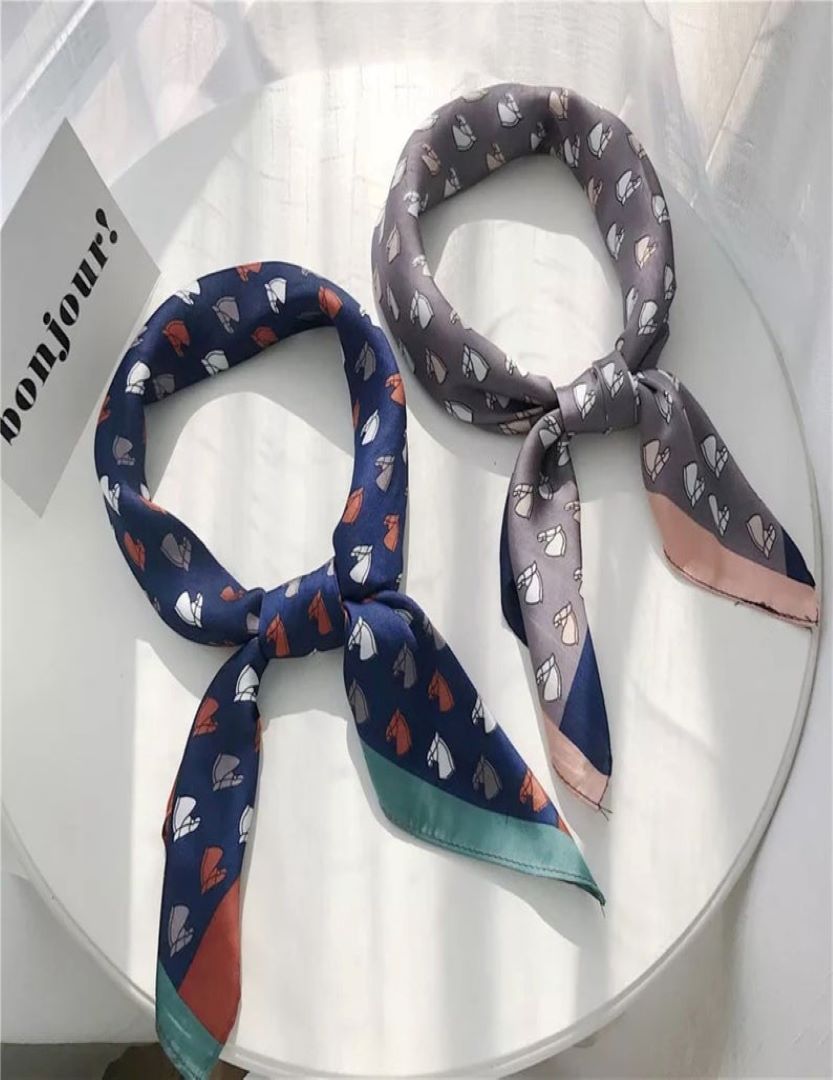Silk Feel Square Scarf