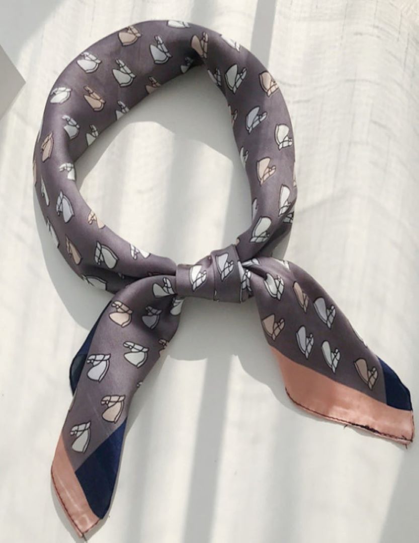 Silk Feel Square Scarf