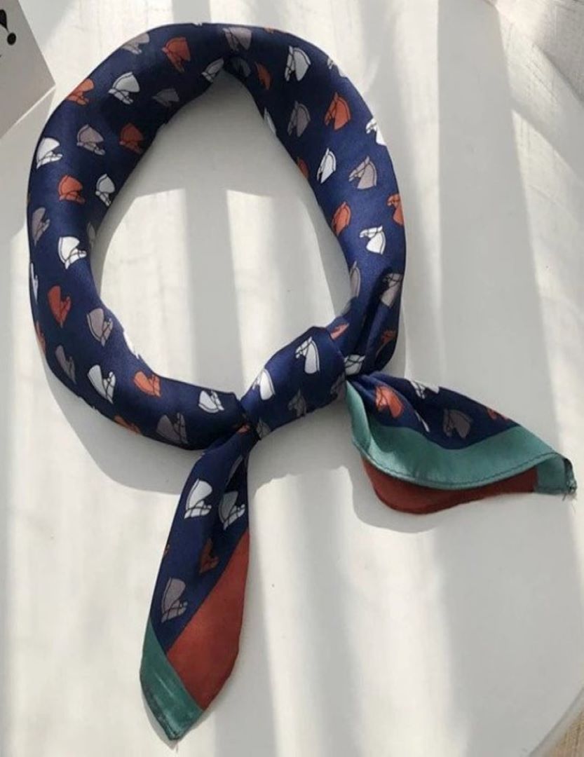 Silk Feel Square Scarf