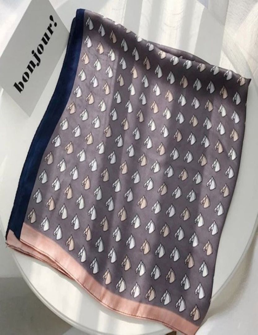 Silk Feel Square Scarf