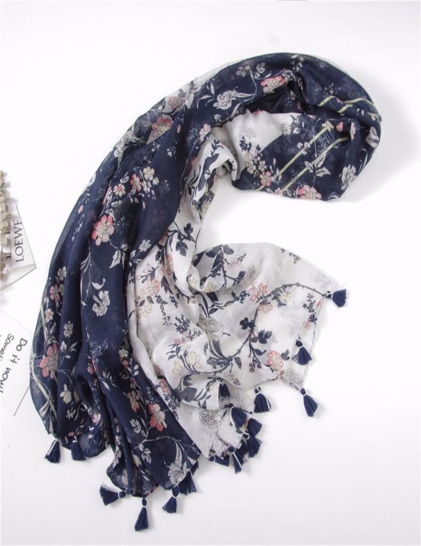 Cotton Viscose Printed Scarf