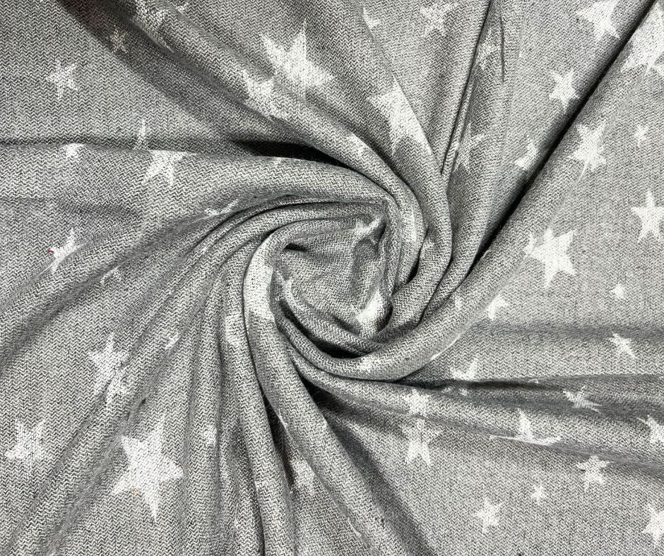 GREY CASHMERE  BLEND POLYESTER SCARF/SHAWL
