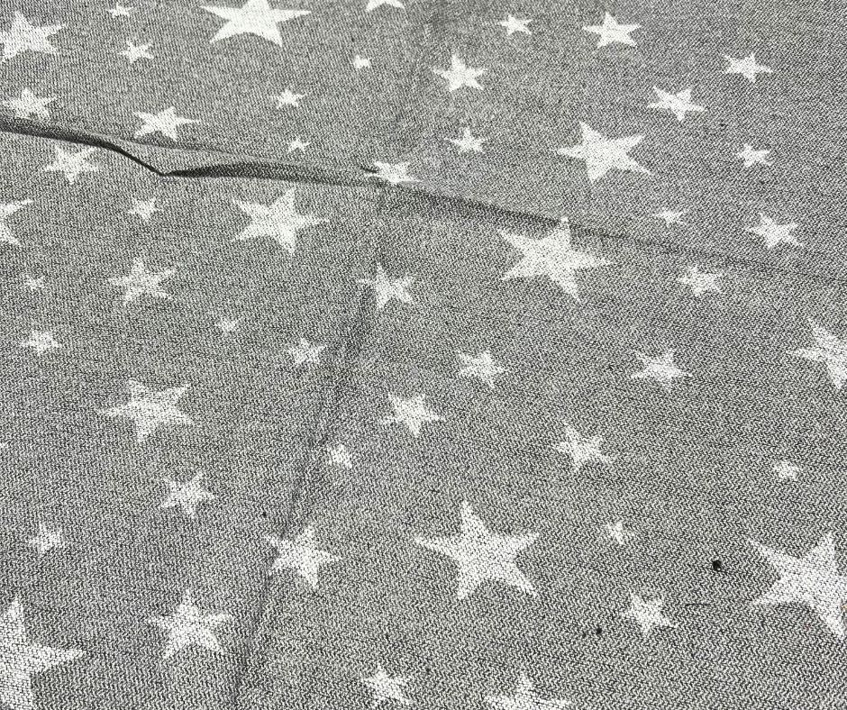 GREY CASHMERE  BLEND POLYESTER SCARF/SHAWL