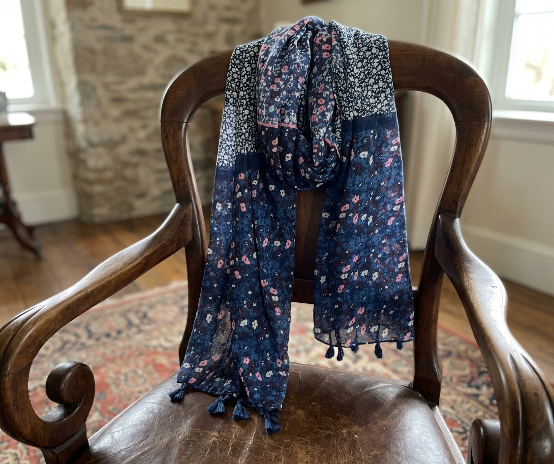 Women’s Cotton Scarf – Soft Lightweight Breathable Scarf | Everyday Fashion Wrap