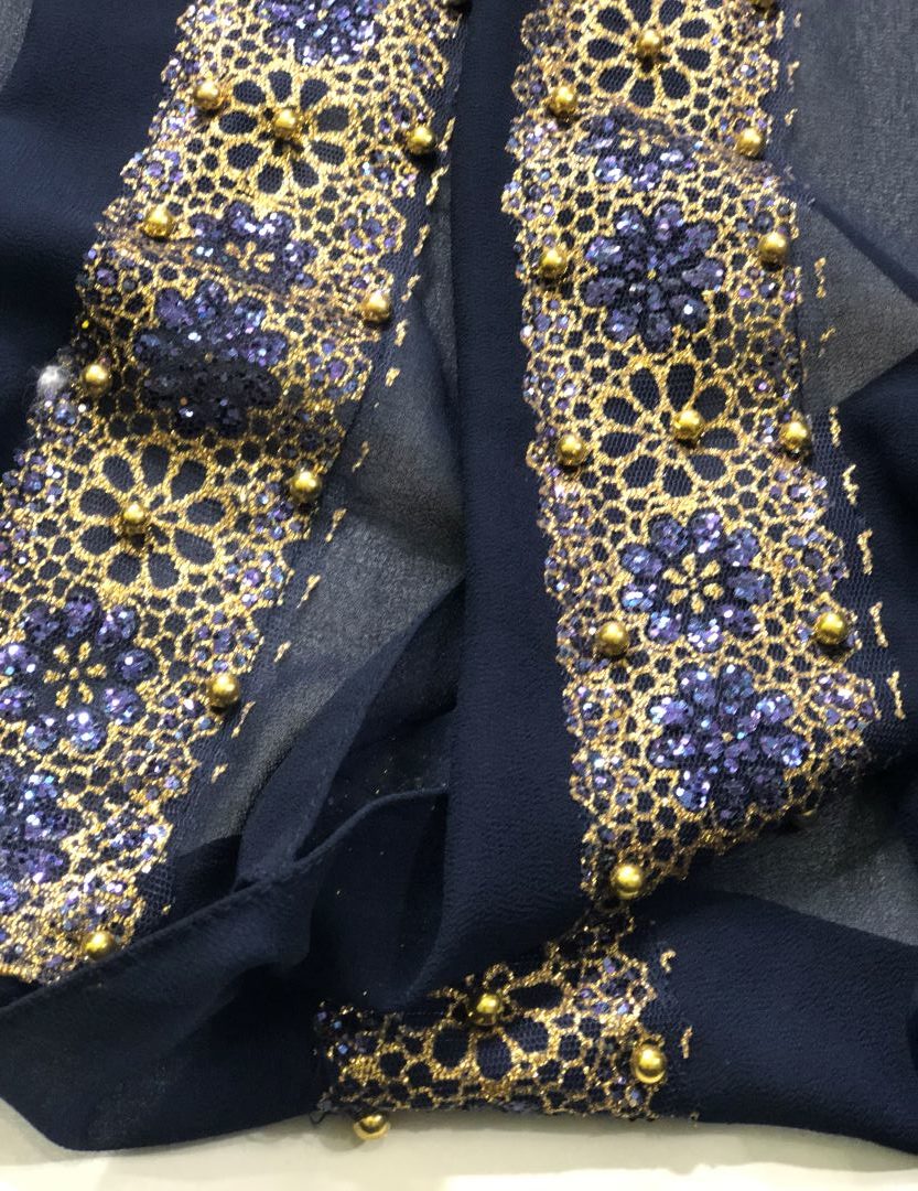 Elegant Fancy Chiffon - Blue