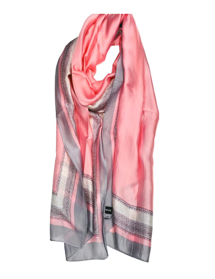 Elegant Silk Feel Scarf/Hijab - BLUE