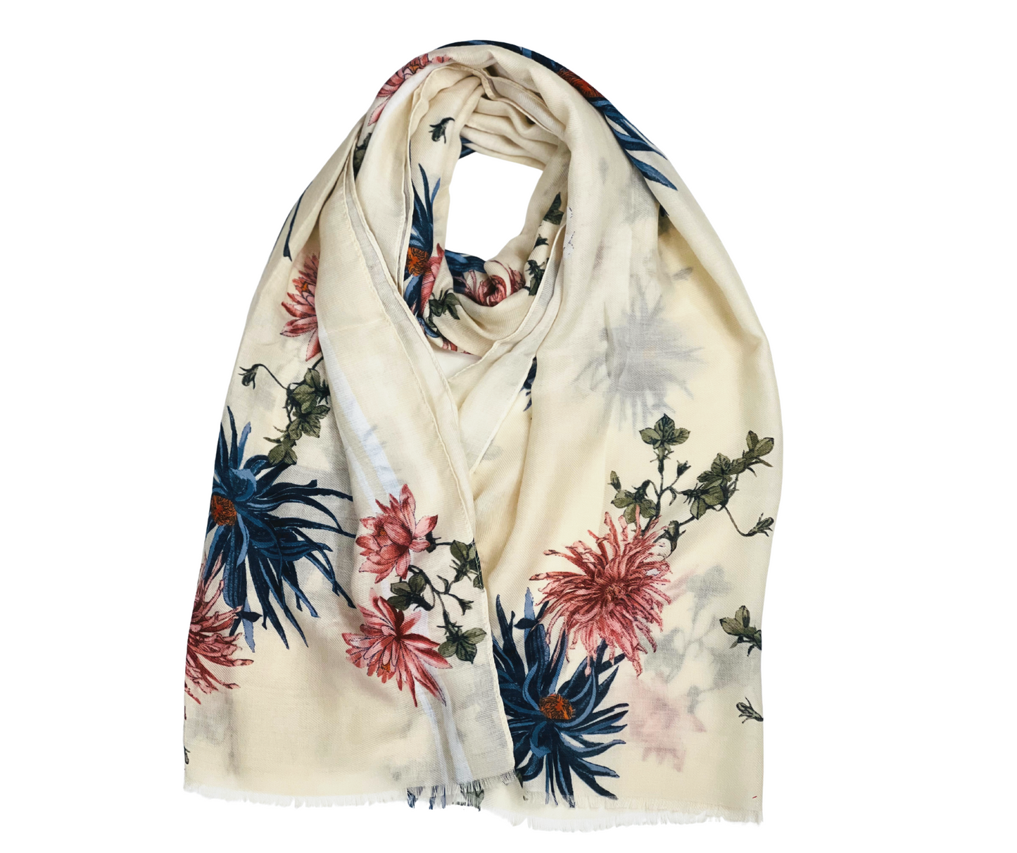 Printed Cotton / Polyester Scarf For Women