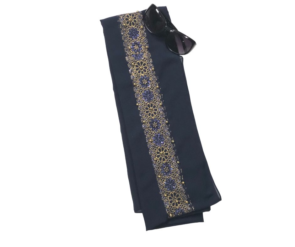 Elegant Fancy Chiffon - Blue