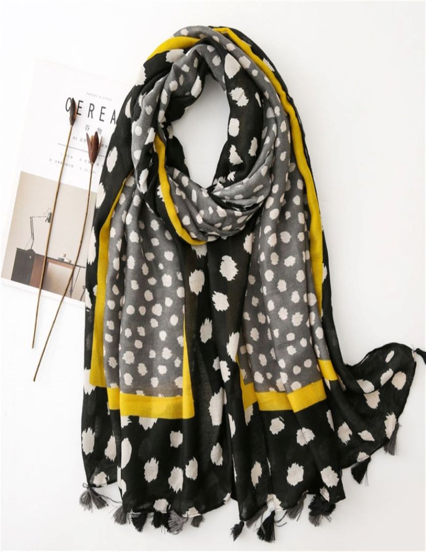 Cotton Viscose Printed Scarf