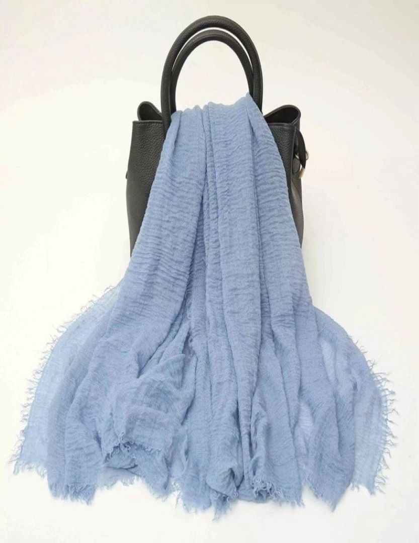 Cotton Scarf - Blue