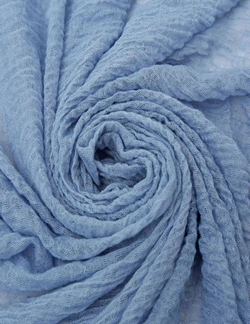 Cotton Scarf - Blue